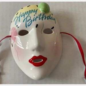 VINTAGE 1985 Vandor Hand Painted
Happy Birthday Decorative Party Mask
